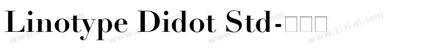 Linotype Didot Std字体转换